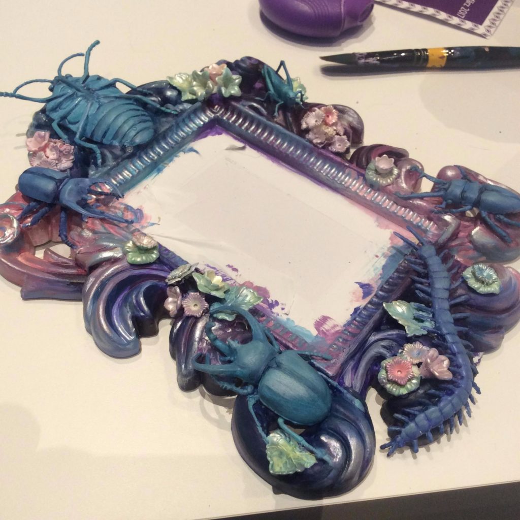 By Suzanne Forbes Gothic Rococo insect mirror 2017