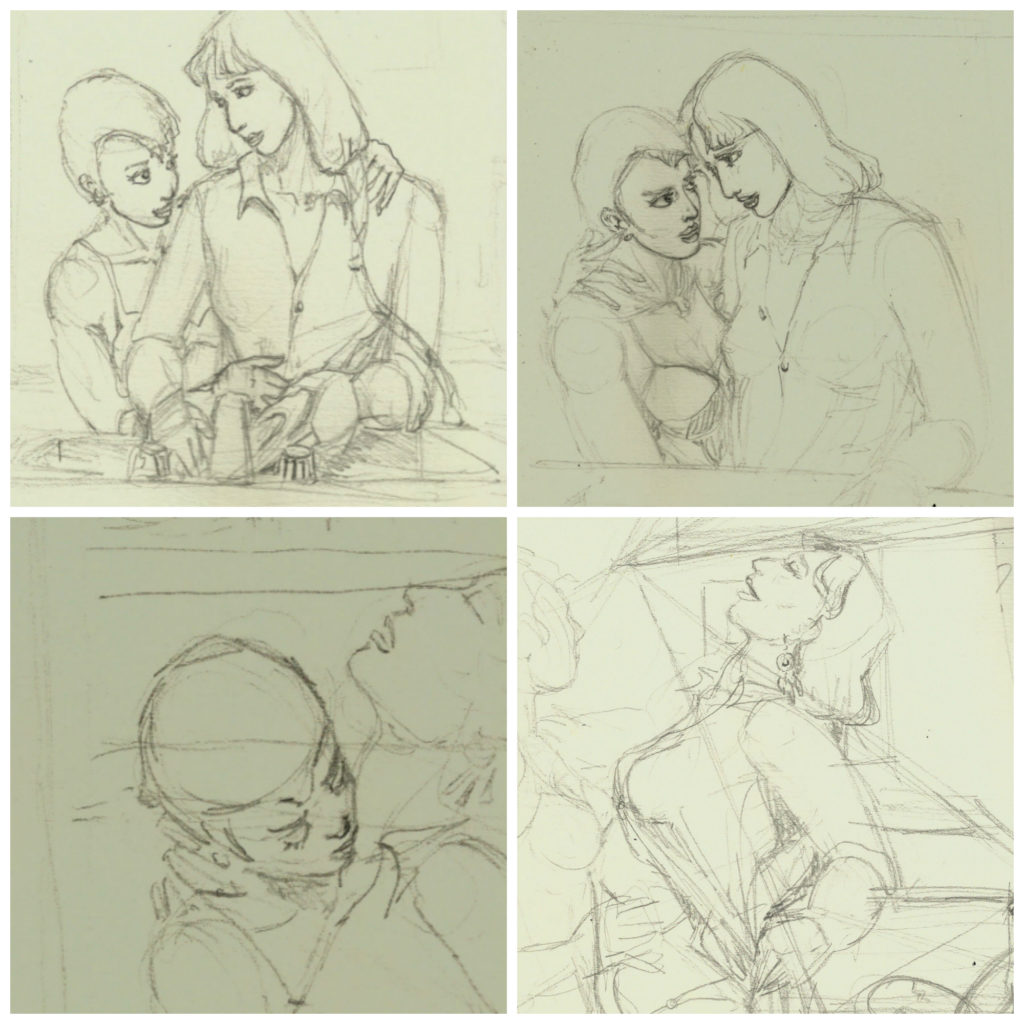 Rahne and Dani slash by Rachel Ketchum prob 1985