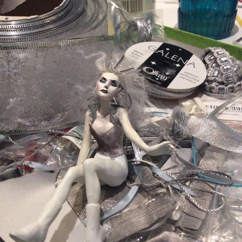 Snow Queen OOAK Doll by Suzanne Forbes