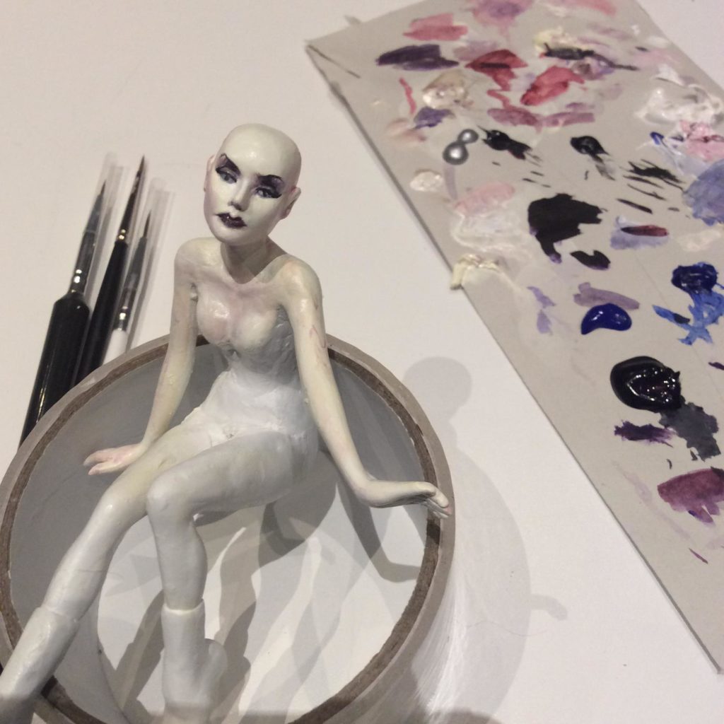 faceup Snow Queen OOAK by Suzanne Forbes 2017