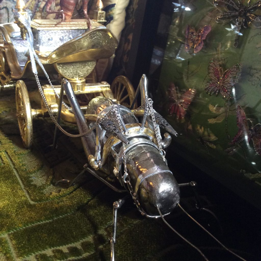 grasshopper bricolage carriage reins Suzanne Forbes May 2017