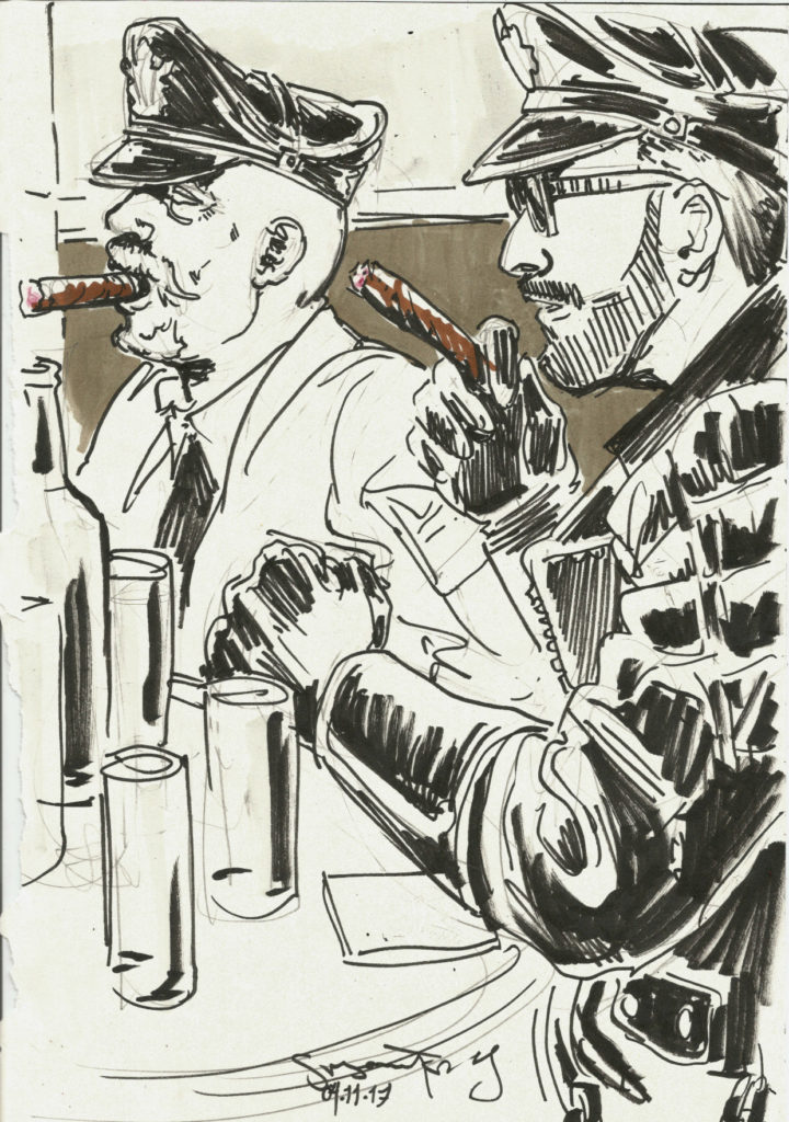 Berlin Cigar Men smokers by Suzanne Forbes Nov 4 2017