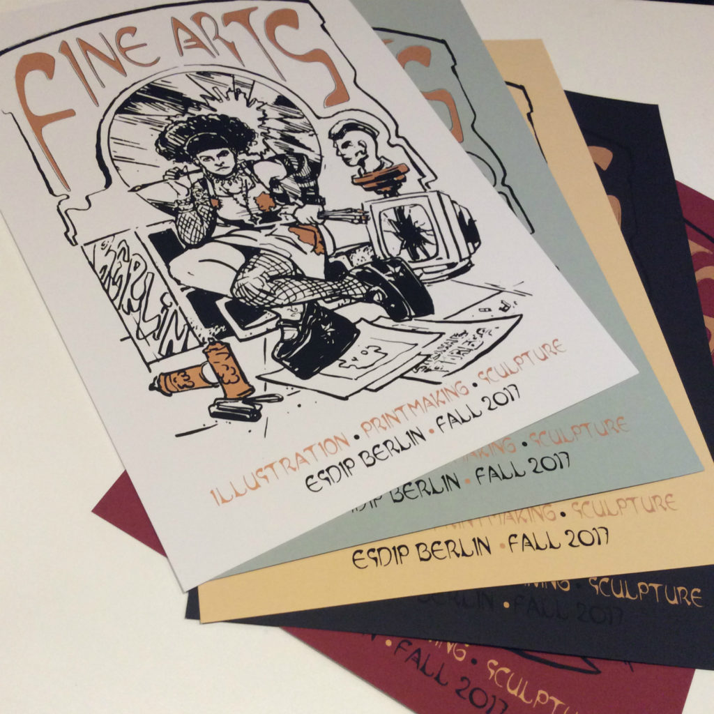 Muse of Fine Arts silkscreen posters Suzanne Forbes x Suspicious Package Dec 2017