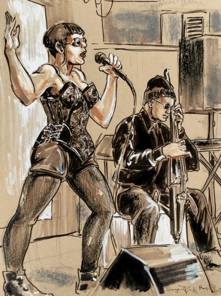 Feline and Strange at Berliner Kultursalon by Suzanne Forbes May 20 2018