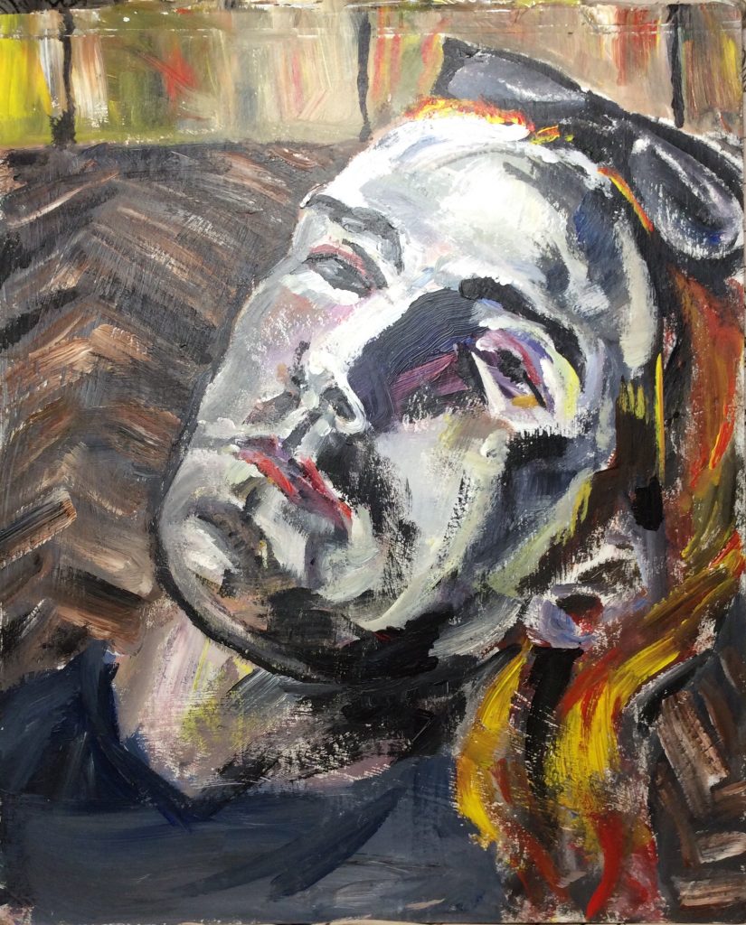 Portrait painting of JTW Fall 1989 by Rachel Ketchum aka Suzanne Forbes