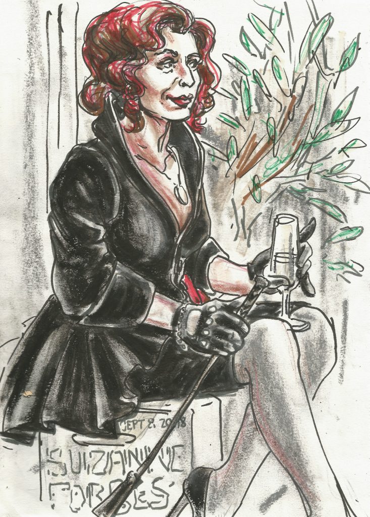 Diva Tomast at Bucherei Lindinger Folsom Europe Sept 8 2018 by Suzanne Forbes