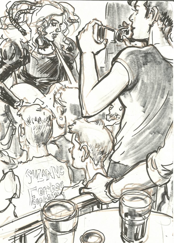 Rah Hell films Dawn at Das Fluff Anxiety Dreams release party at Monster Ronsons Sept 28 2018 by Suzanne Forbes