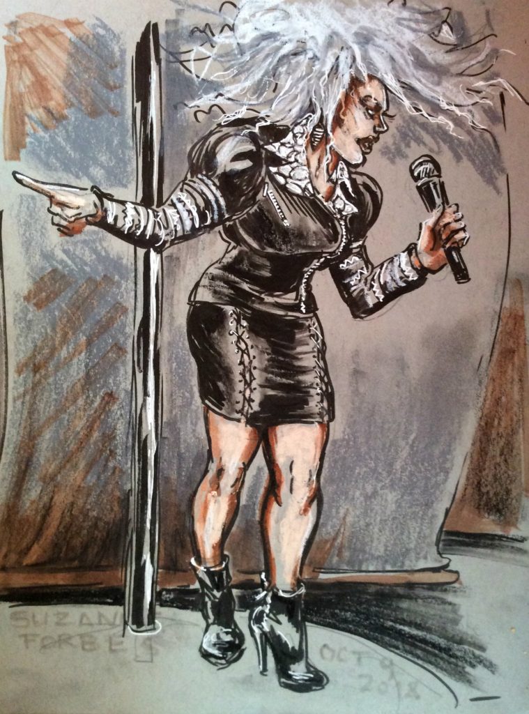 Gieza Poke at Monster Ronsons Oct 9 2018 by Suzanne Forbes