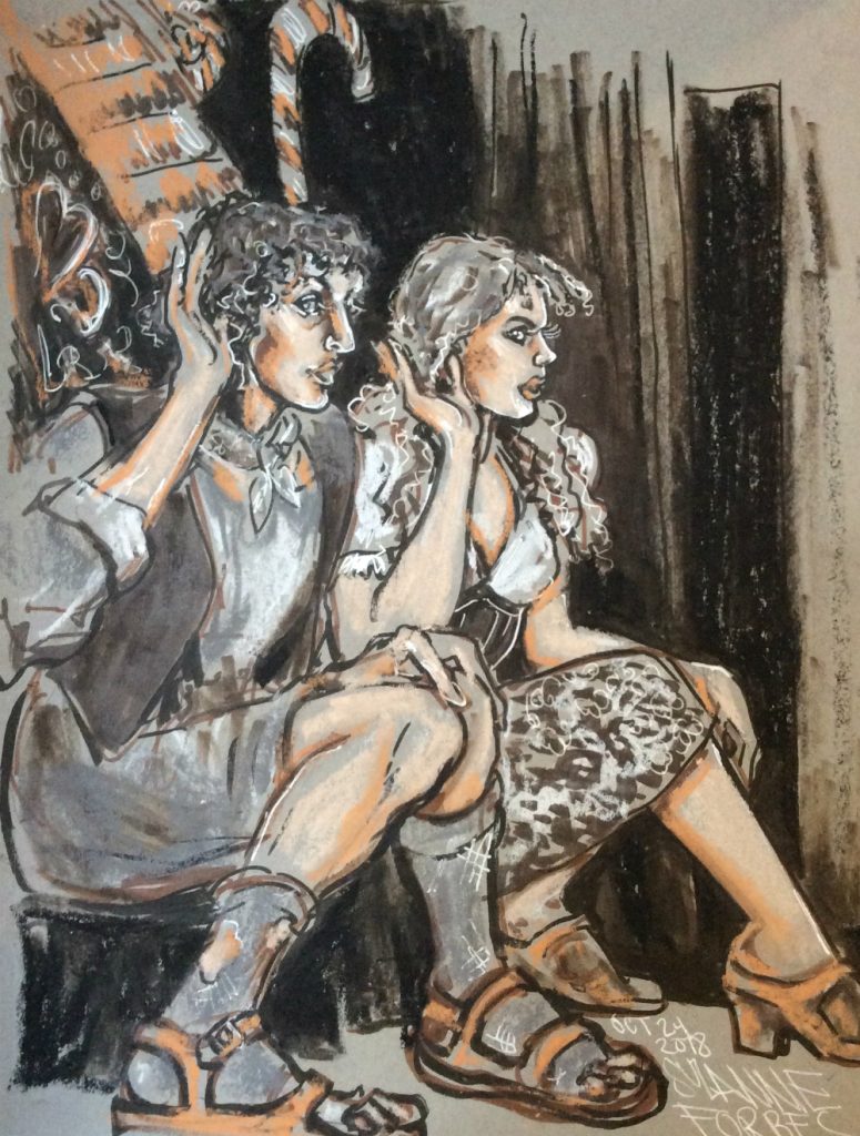 Hedoluxe and Banbury Cross at Dr Sketchys Berlin Oct 24 by Suzanne Forbes