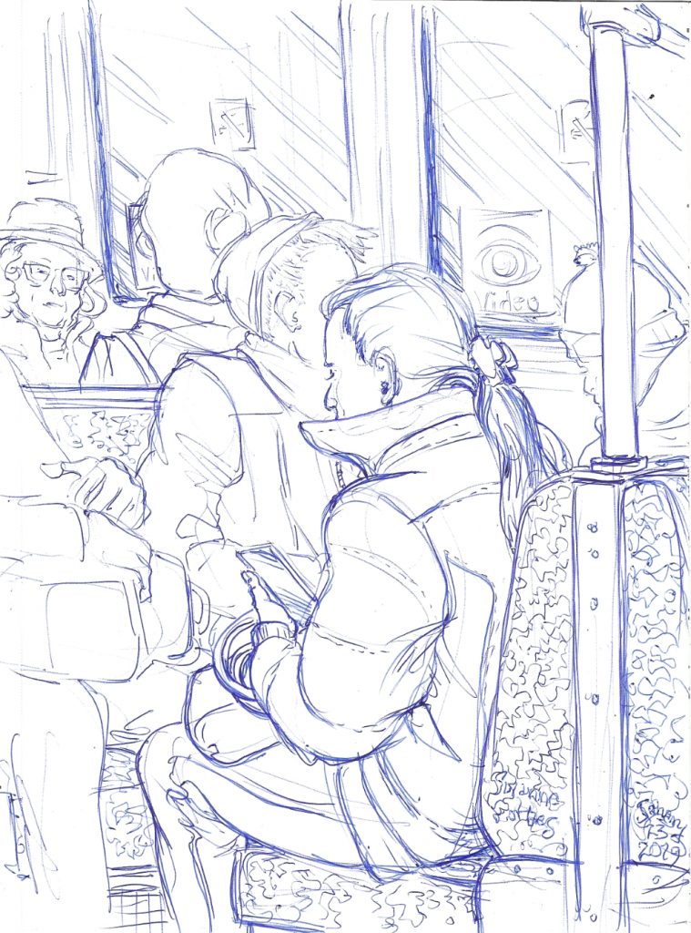 Unterwegs Jan 23 2019 winter hats by Suzanne Forbes