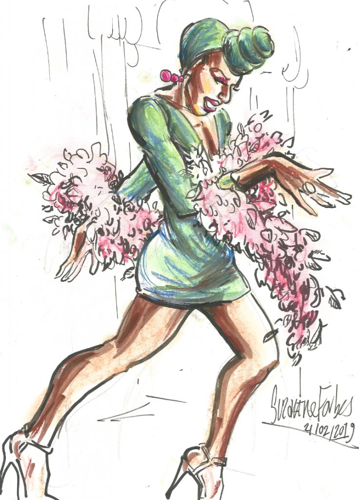 Martini Cherry Furter performs at Dr Sketchys Berlin Feb 17 2019 by Suzanne Forbes