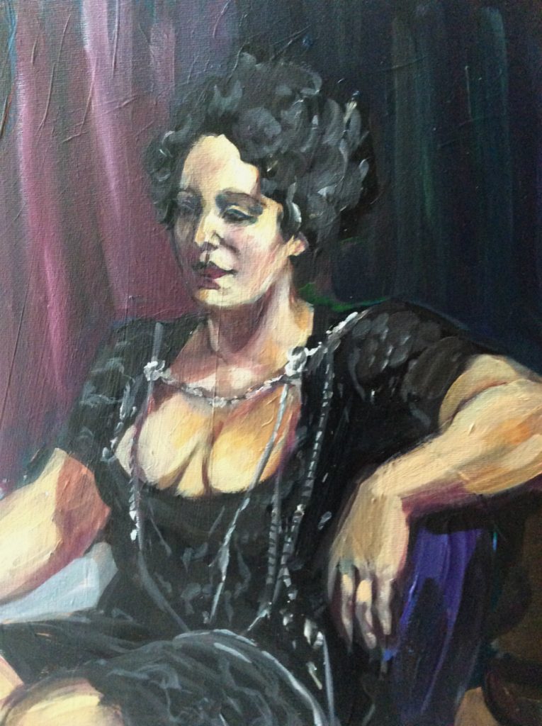 Portrait of Shakrah after third sitting detail by Suzanne Forbes April 29 2019 2