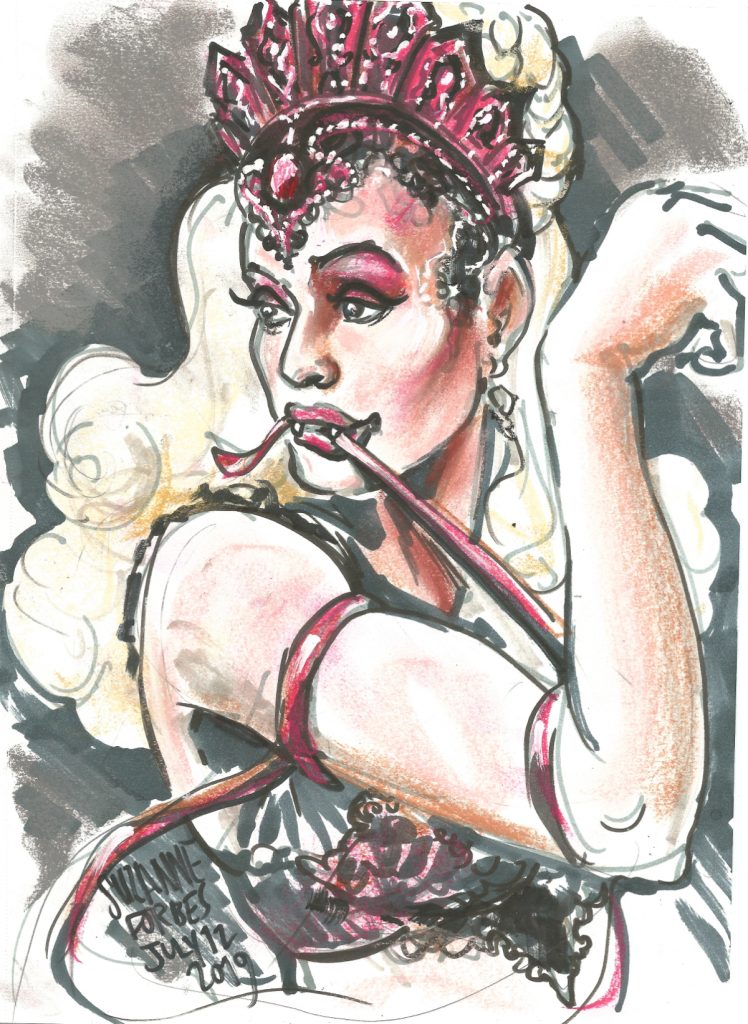 Dark Ophelia at Berlin Burlesque Week at Ballhaus Berlin by Suzanne Forbes July 12 2019