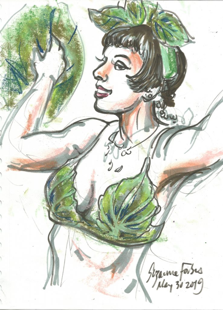 Veggie Performer at Shimmy Shake Show Berlin Burlesque Week May 30 2019 by Suzanne Forbes