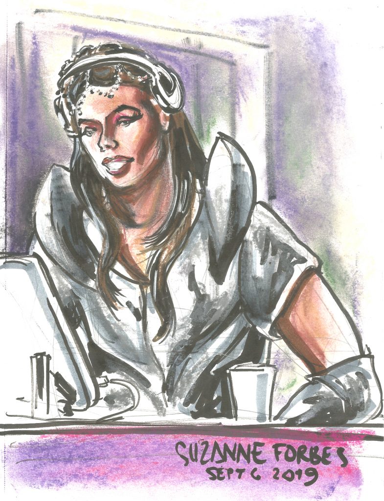 DJ Hannah Lou at Bushwig Berlin Sept 6 2019 by Suzanne Forbes