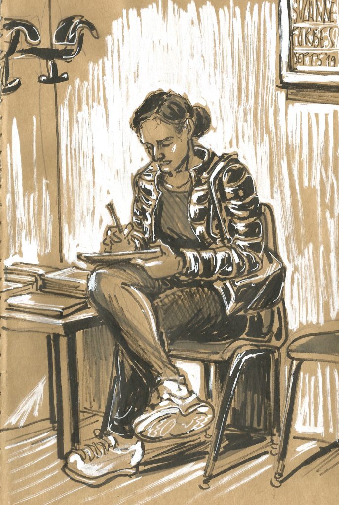 Warteraum paperwork filler outer Sept 7 2019 Suzanne Forbes