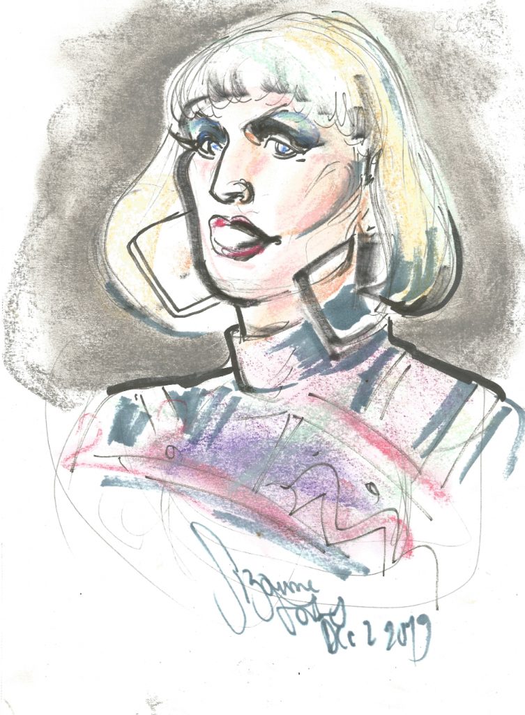 Performer at Bushwig Berlin Dec 30 2019 by Suzanne Forbes