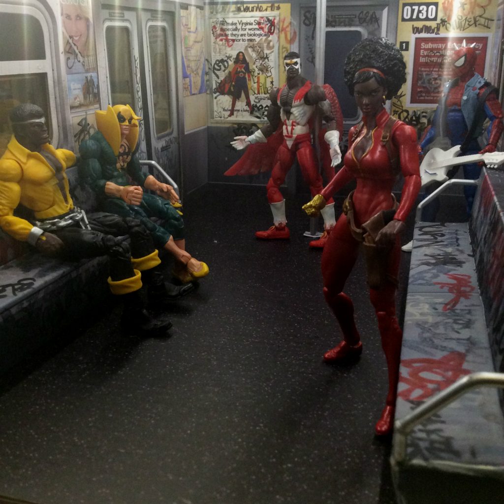 Extreme Sets NYC subway car customized by Suzanne Forbes Feb 2020