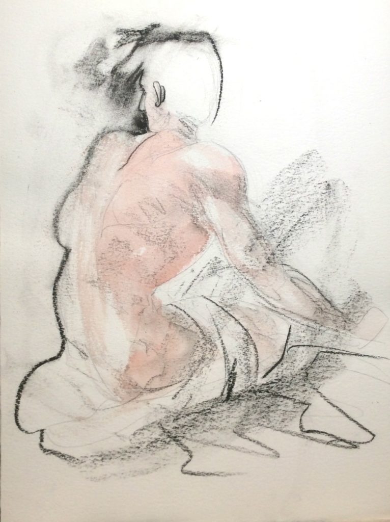 Figure sketch of Max Fall 1990 Rachel Ketchum aka Suzanne Forbes