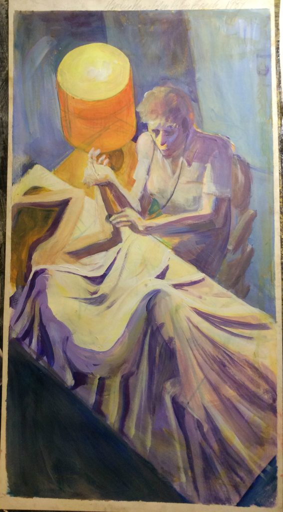 Hazelden mixed media on paper Fall 1991 Rachel Ketchum aka Suzanne Forbes