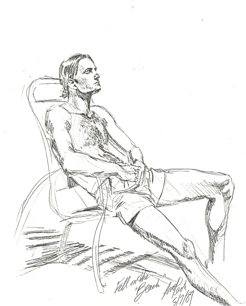 Fell on the Beach at Fellowship May 7 1989 by Rachel Ketchum aka Suzanne Forbes