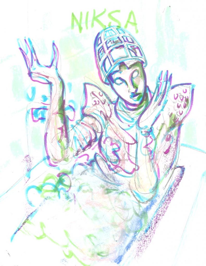 Niksa for Pansys House of Presents livestream March 31 2020 by Suzanne Forbes