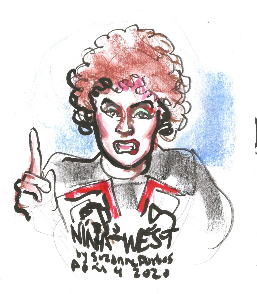 Nina West for Queeriosity April 4 2020 by Suzanne Forbes