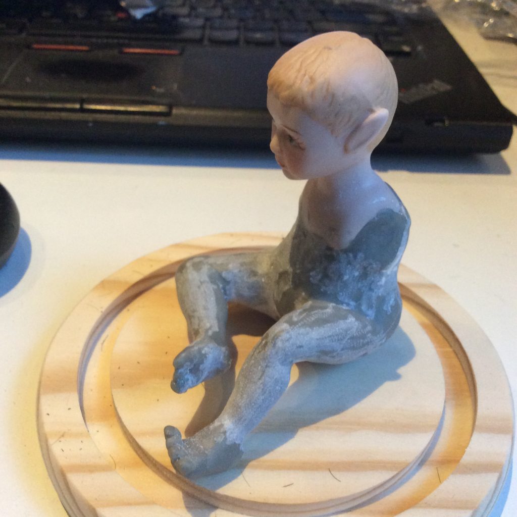 OOAK fairy sculpt wip by Suzanne Forbes April 2020