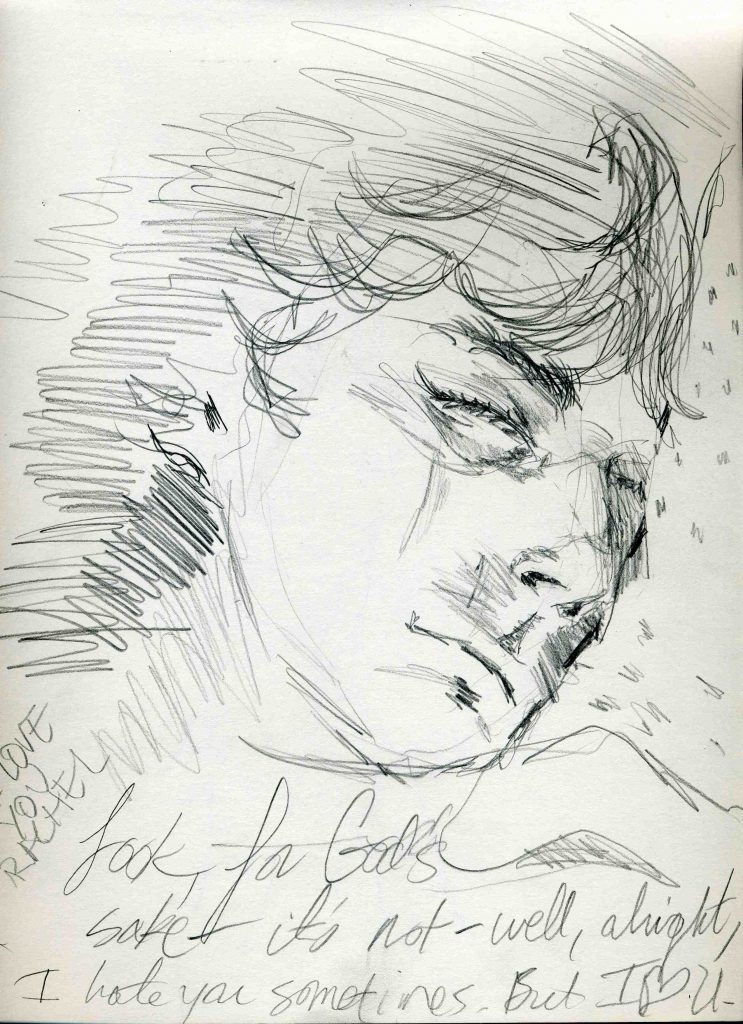 Richie sleeping 1987 by Rachel Ketchum aka Suzanne Forbes