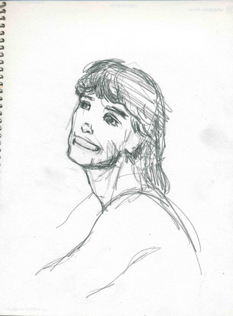 Keith Sketchbook 1990 Minneapolis by Rachel Ketchum aka Suzanne Forbes