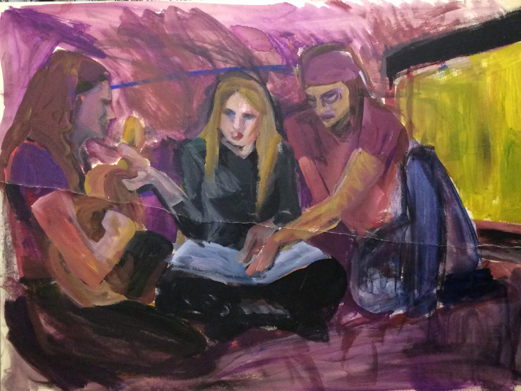 Kirk Kristlibas Rachel Ketchum and Rob Houston Fall 1990 by Rachel Ketchum aka Suzanne Forbes