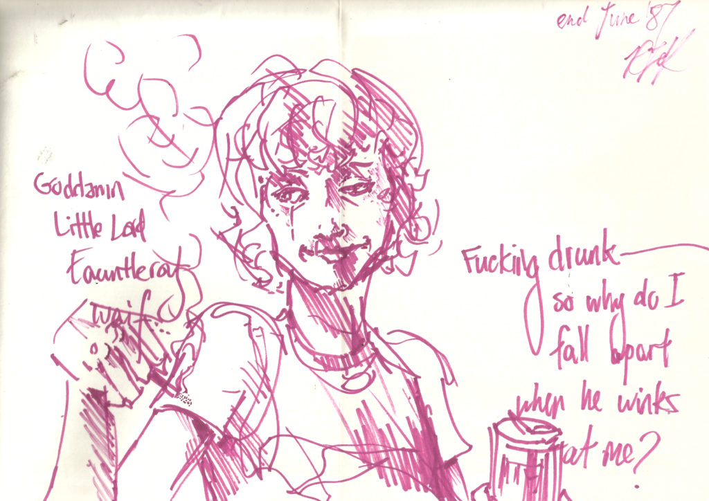 Richie drawing end June 1987 by Rachel Ketchum aka Suzanne Forbes