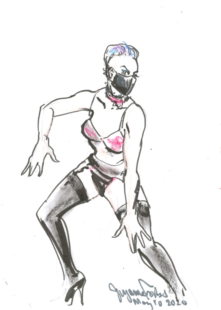 Ruby Tuesday NeoBurlesque for MisSa Blue Birthday Extravaganza by Suzanne Forbes May 10 2020