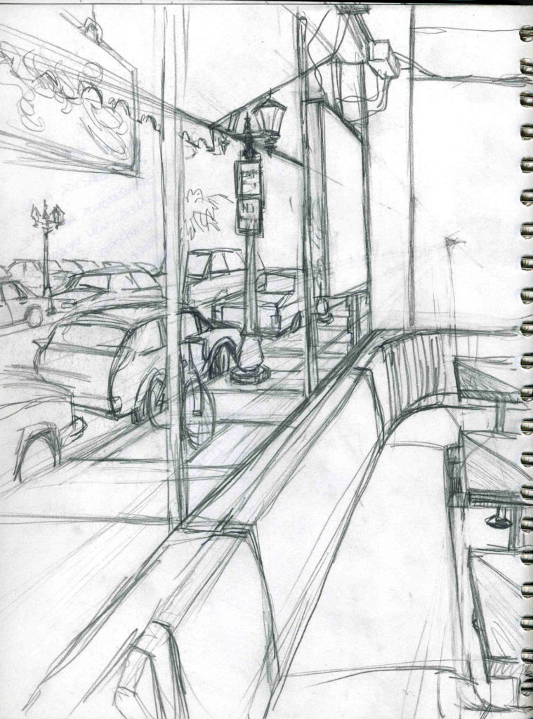 Sketchbook Fall 1989 St Paul Cafe Latte by Rachel Ketchum aka Suzanne Forbes