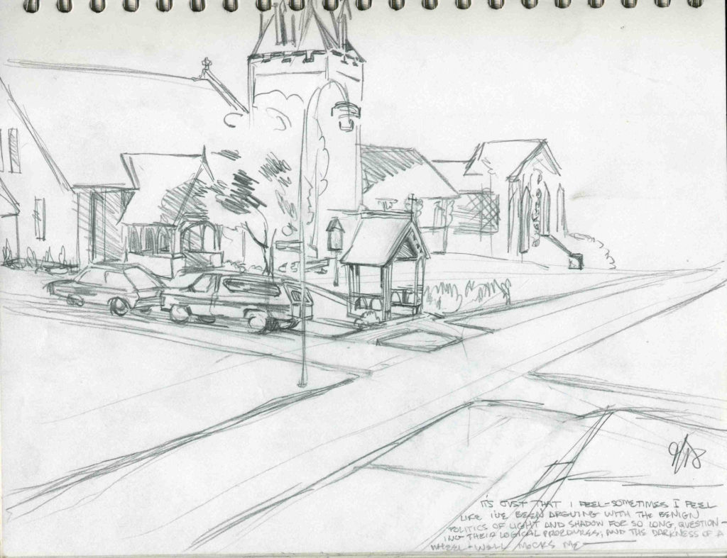 Sketchbook Fall 1989 or winter 1990 Minneapolis by Rachel Ketchum aka Suzanne Forbes