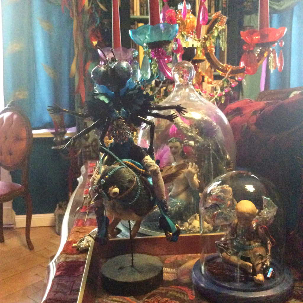 Wasp Doll in salon with other dolls by Suzanne Forbes May 24 2020