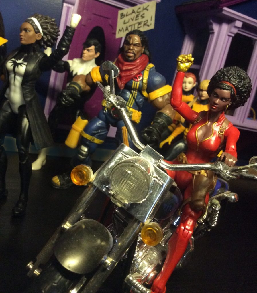 Action figure Black Lives Matter protest by Suzanne Forbes May 31 2020 beginning