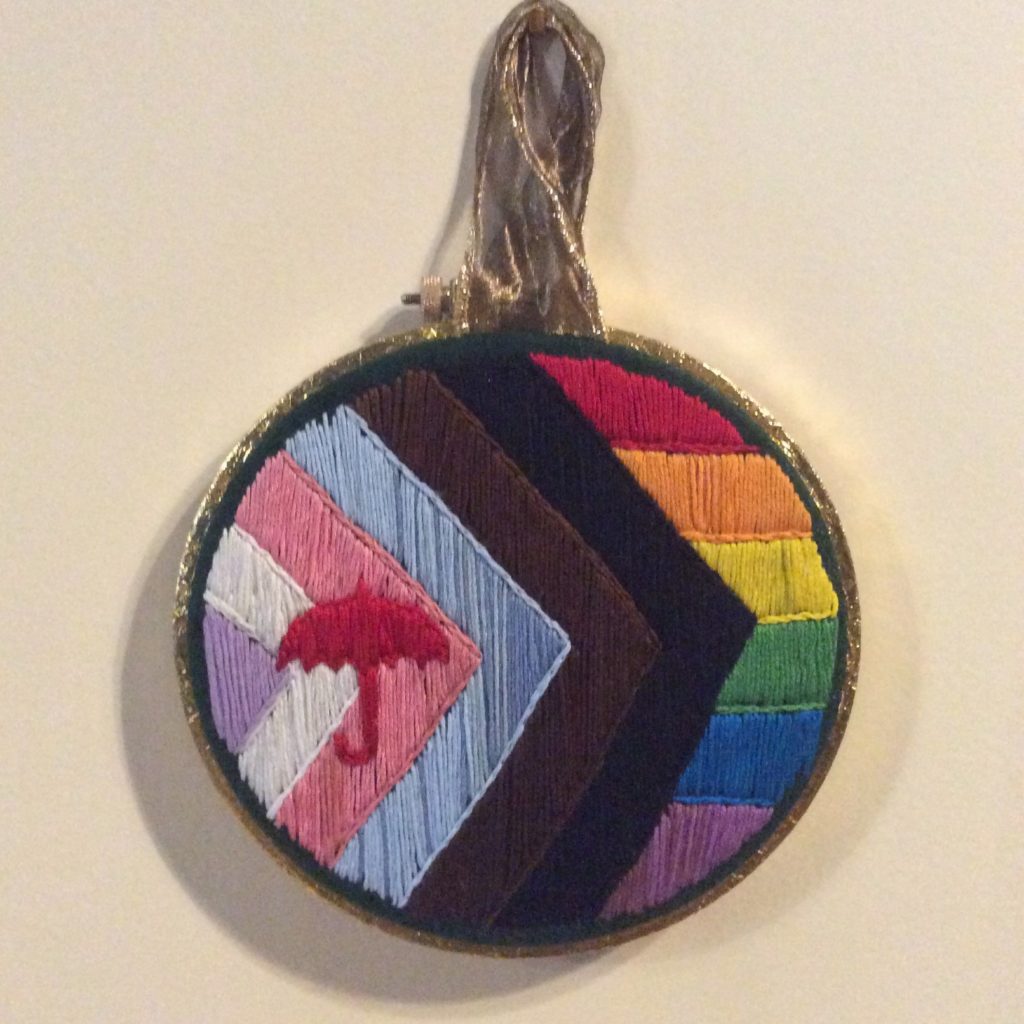 Center Black Trans Sex Workers embroidery by Suzanne Forbes June 15 2020