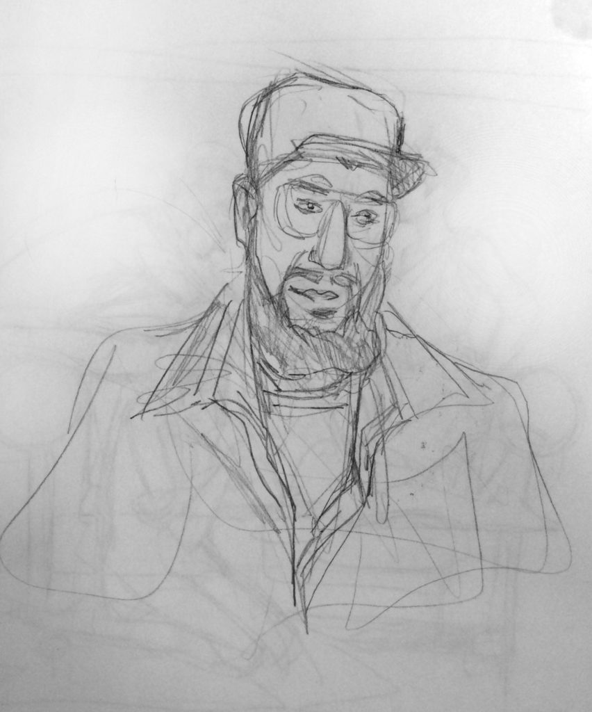 Portrait at Starbucks October 1995 by Rachel Ketchum aka Suzanne Forbes