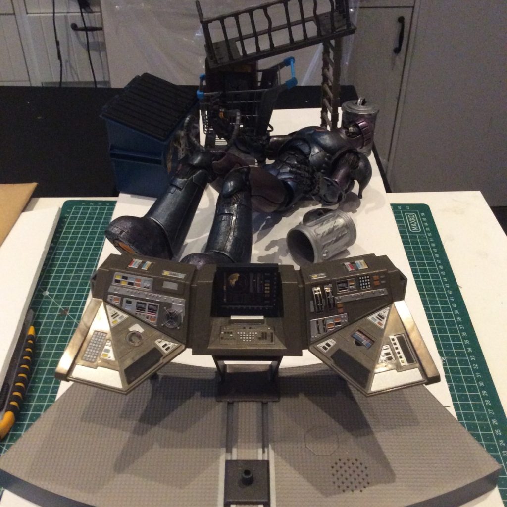 Danger Room X Men Dollhouse build with Sentinel by Suzanne Forbes July 2020