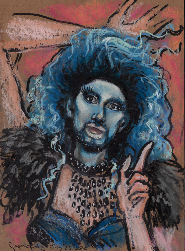 Paul Aleksandr for Burlesque at Home by Suzanne Forbes July 23 2020