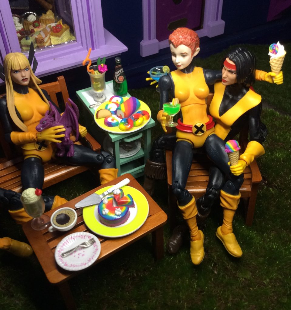 Rainbow CSD ice cream party collab Littlest Sweet Shop x Suzanne Forbes Rahne and Dani gay mutant love July 25 2020