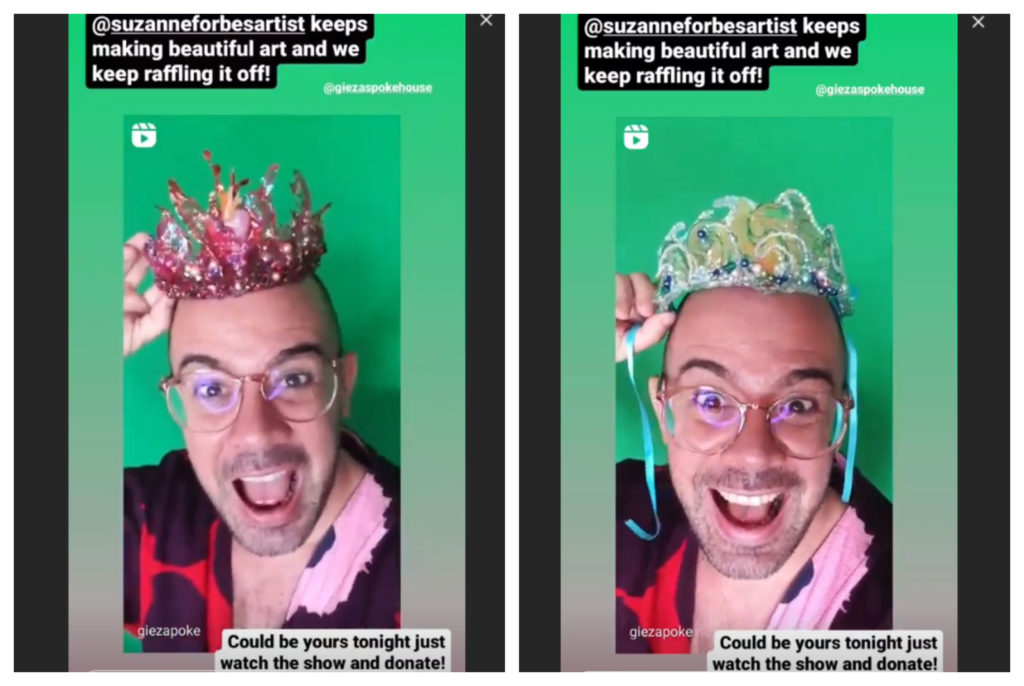 Gieza Poke in crowns by Suzanne Forbes June 2020