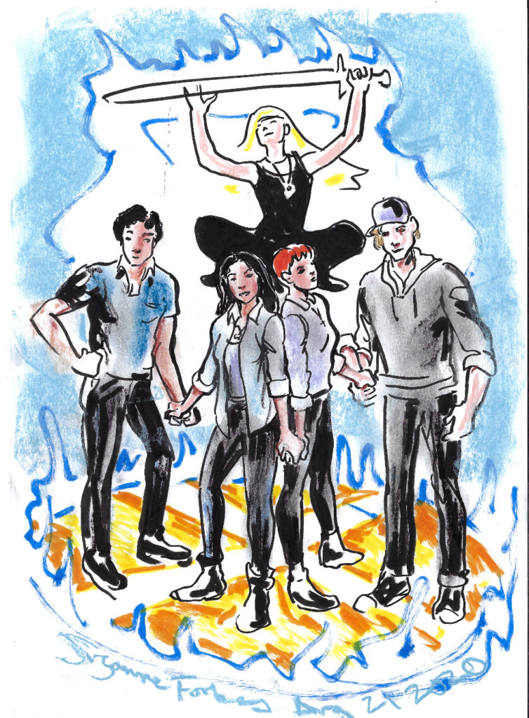 New Mutants stepping disc by Suzanne Forbes Aug 21 2020