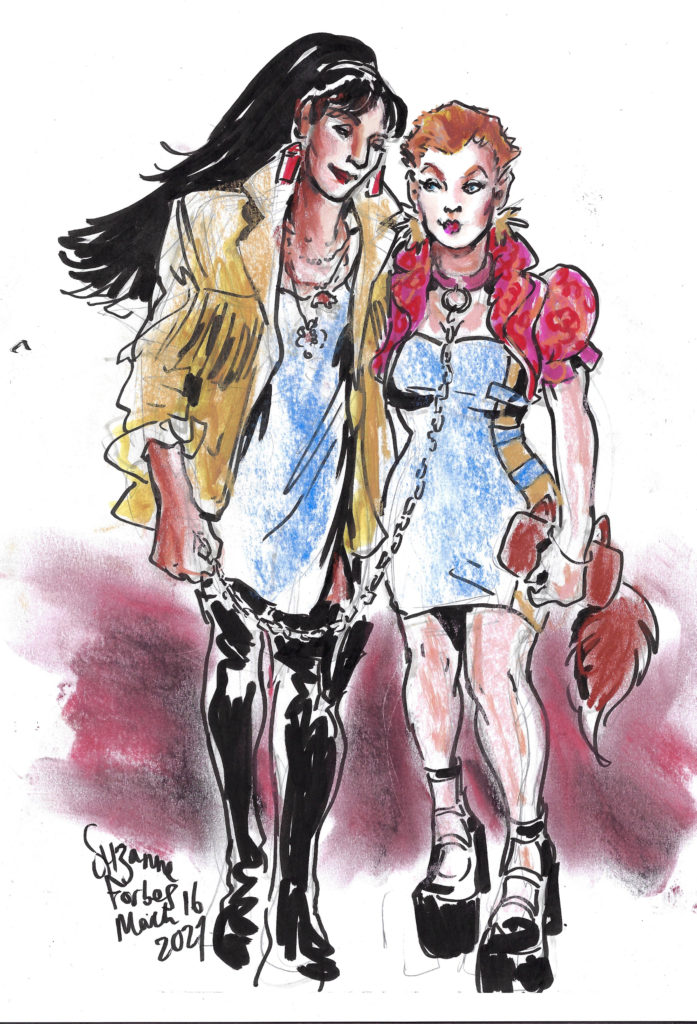 Rahne and Dani Hellfire Gala March  17 2021 by Suzanne Forbes