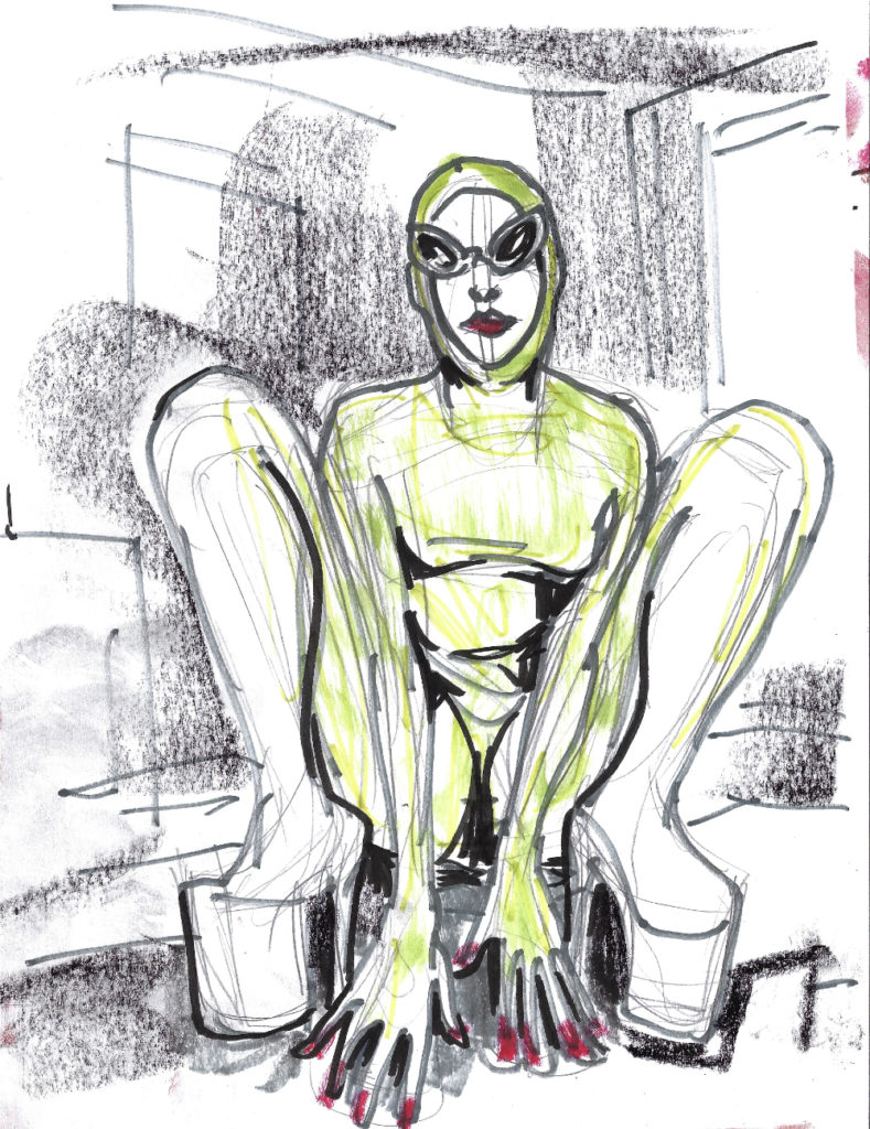 Jacq the Stripper Alien 2 for East London Strippers Collective by Suzanne Forbes Aug 31 2020