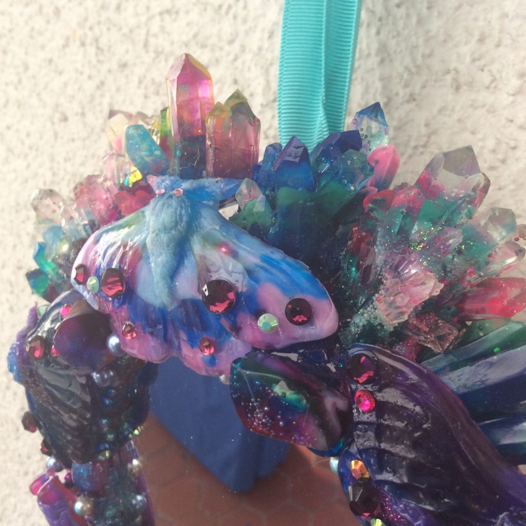 UV resin insect frame top by Suzanne Forbes