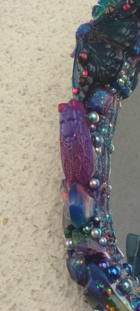 UV resin insect frame left by Suzanne Forbes