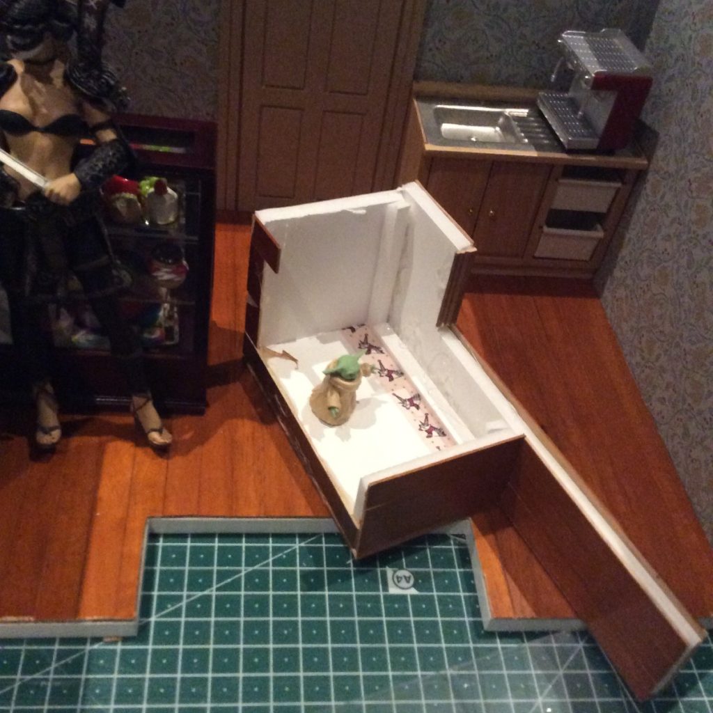 Building miniature bakery and magic shop for Baby Yoda by Suzanne Forbes Dec 2020