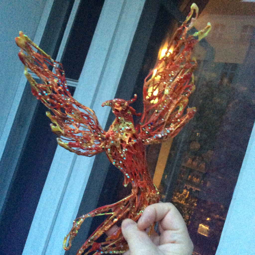 Vaccine Phoenix on balcony by Suzanne Forbes March 2020